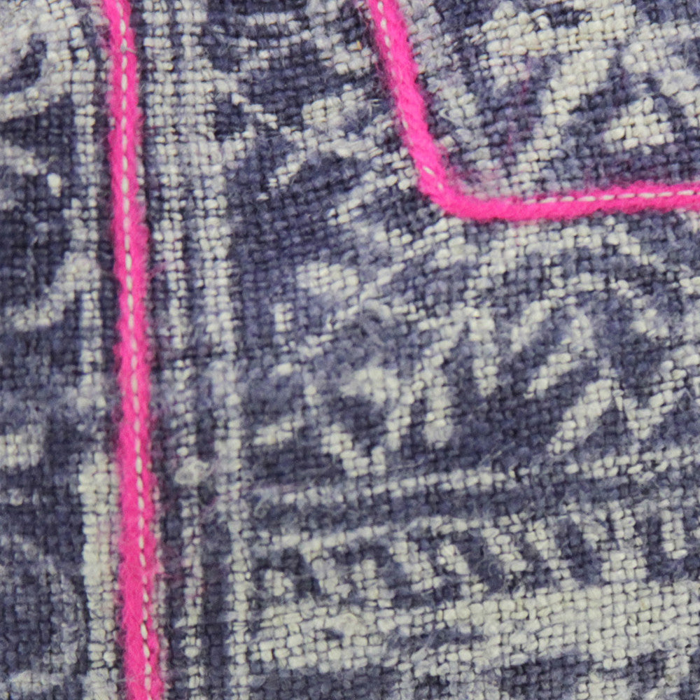 Indigo Lumbar Batik Linen I