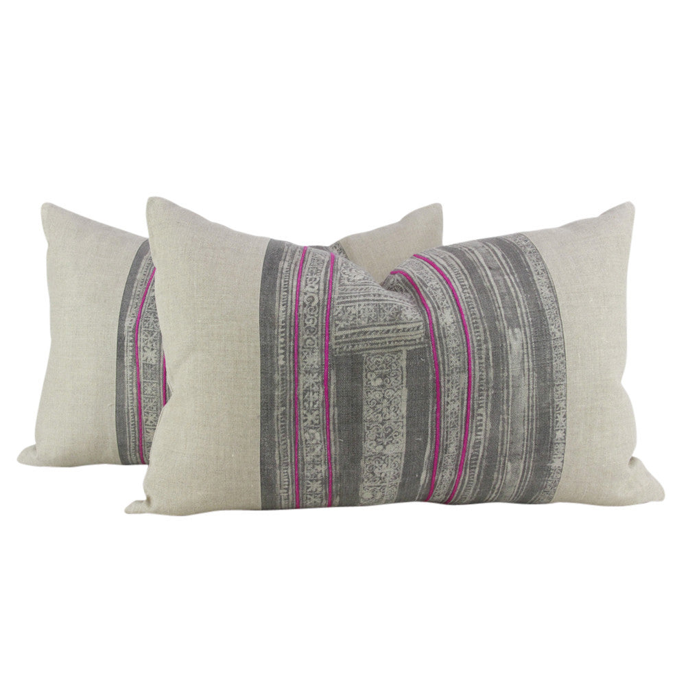 Ash Lumbar Batik Linen I