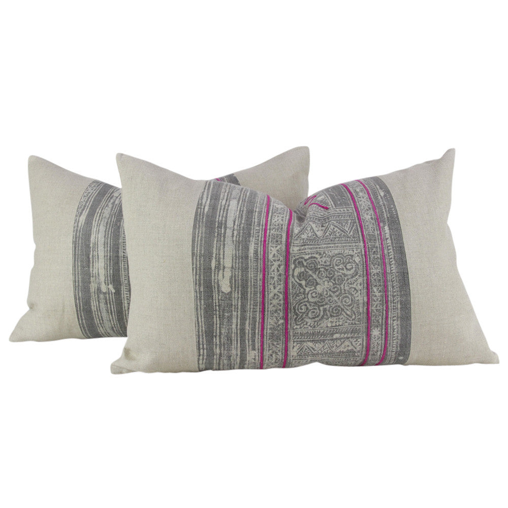 Ash Lumbar Batik Linen V
