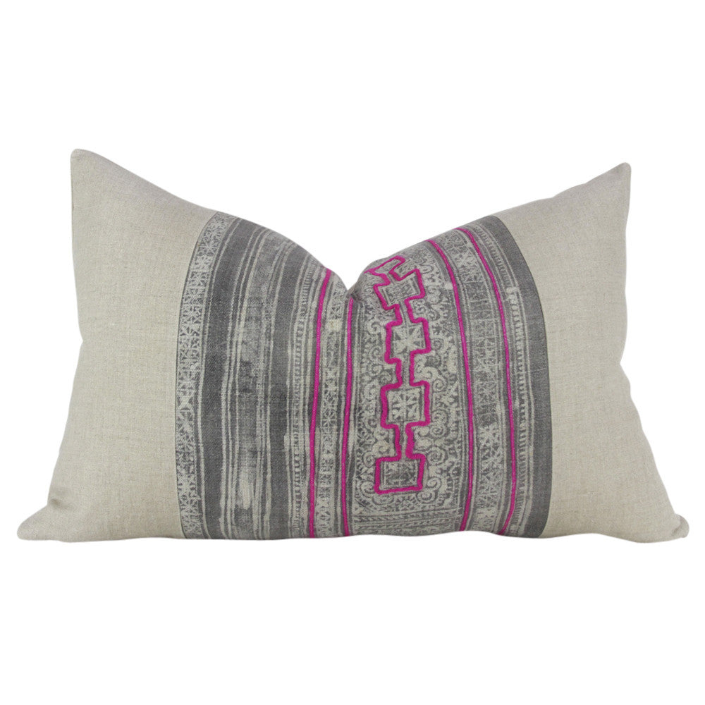 Ash Lumbar Batik Linen IX