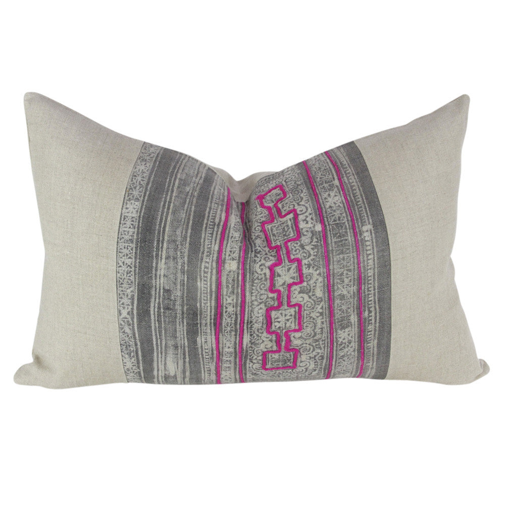Ash Lumbar Batik Linen IX