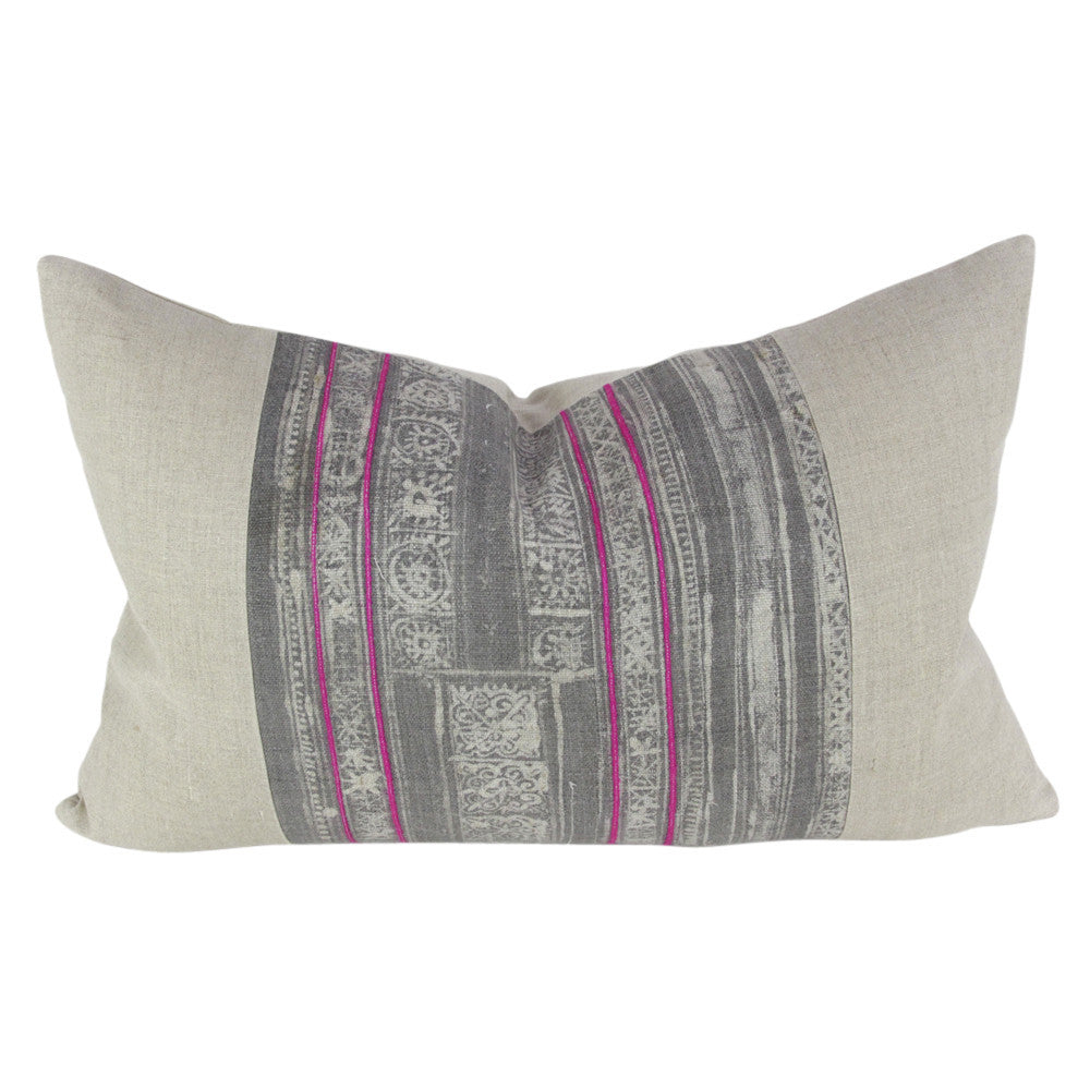 Ash Lumbar Batik Linen XI