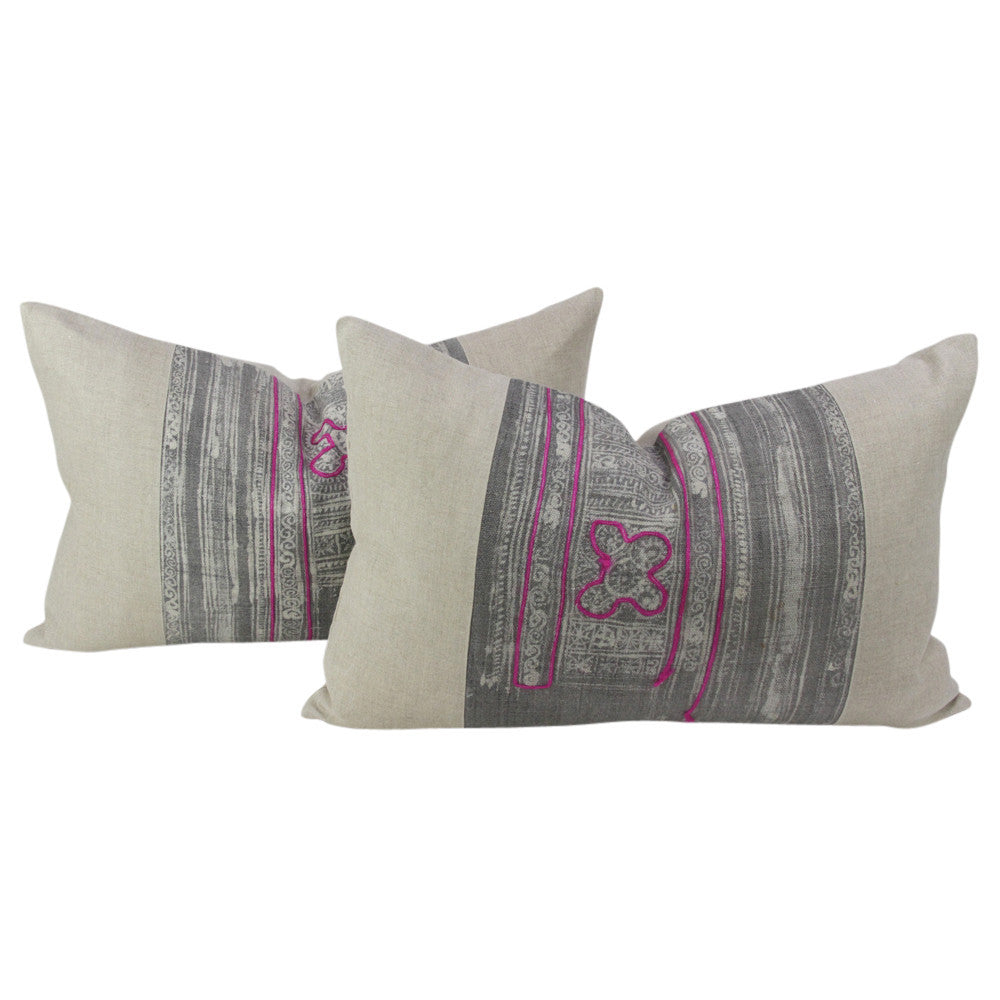 Ash Lumbar Batik Linen XVI