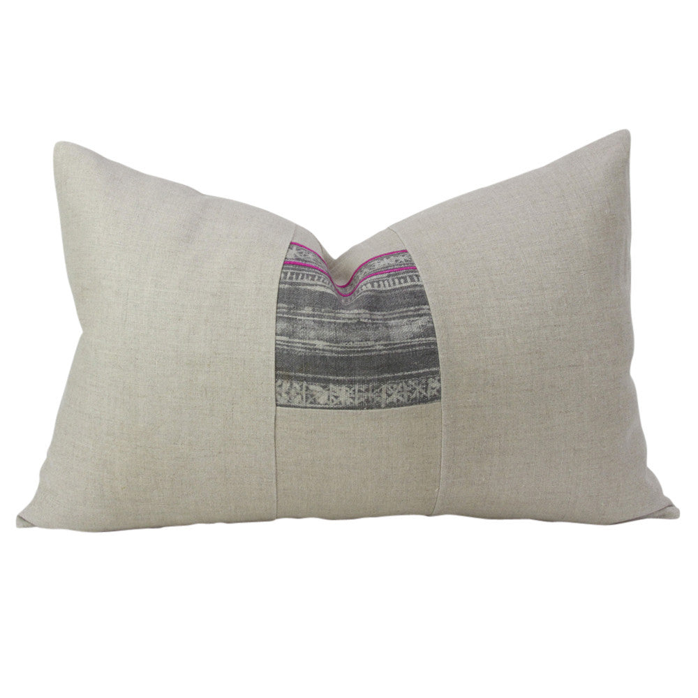 Ash Lumbar Batik Patch Linen