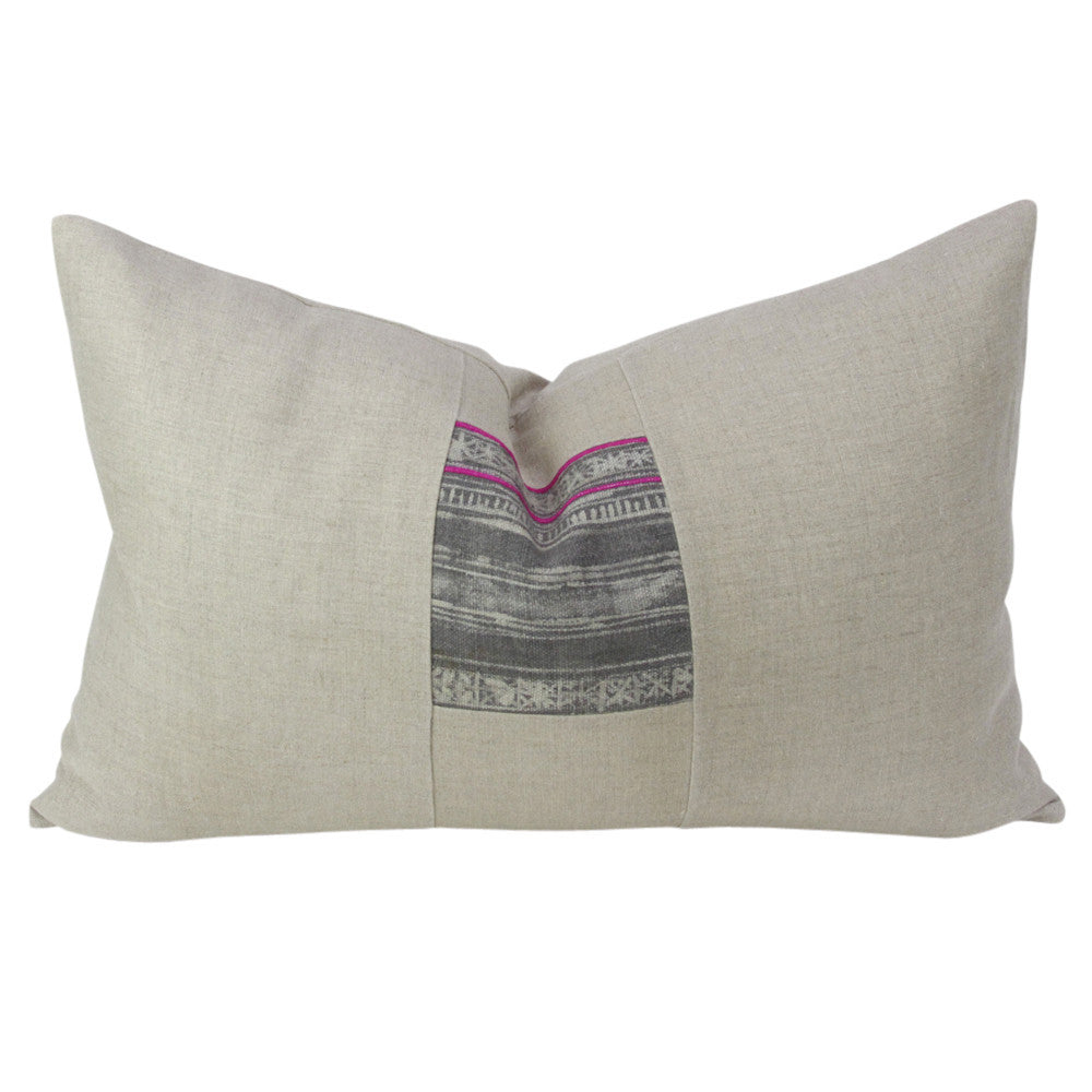 Ash Lumbar Batik Patch Linen