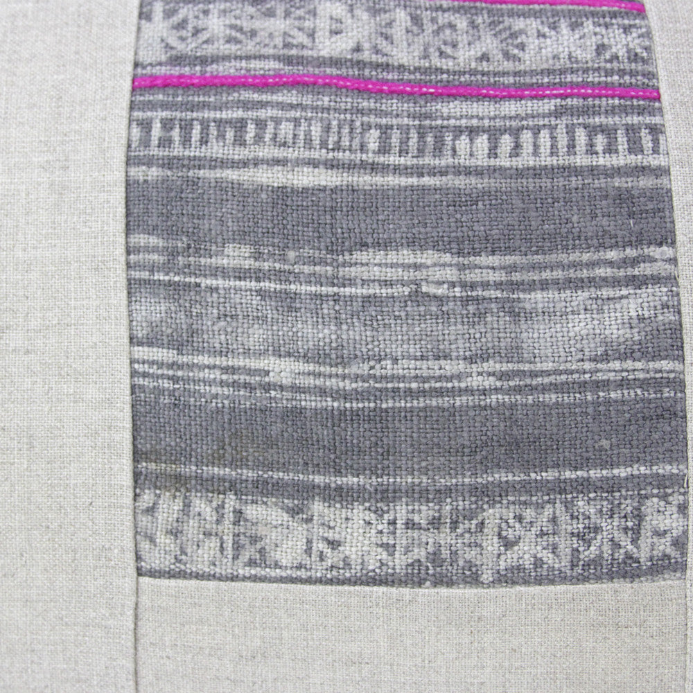Ash Lumbar Batik Patch Linen