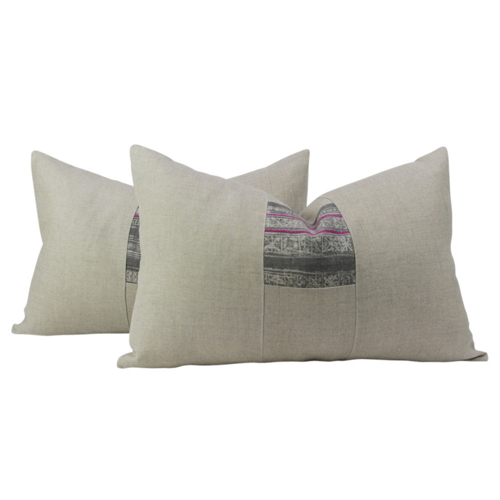 Ash Lumbar Batik Patch Linen II