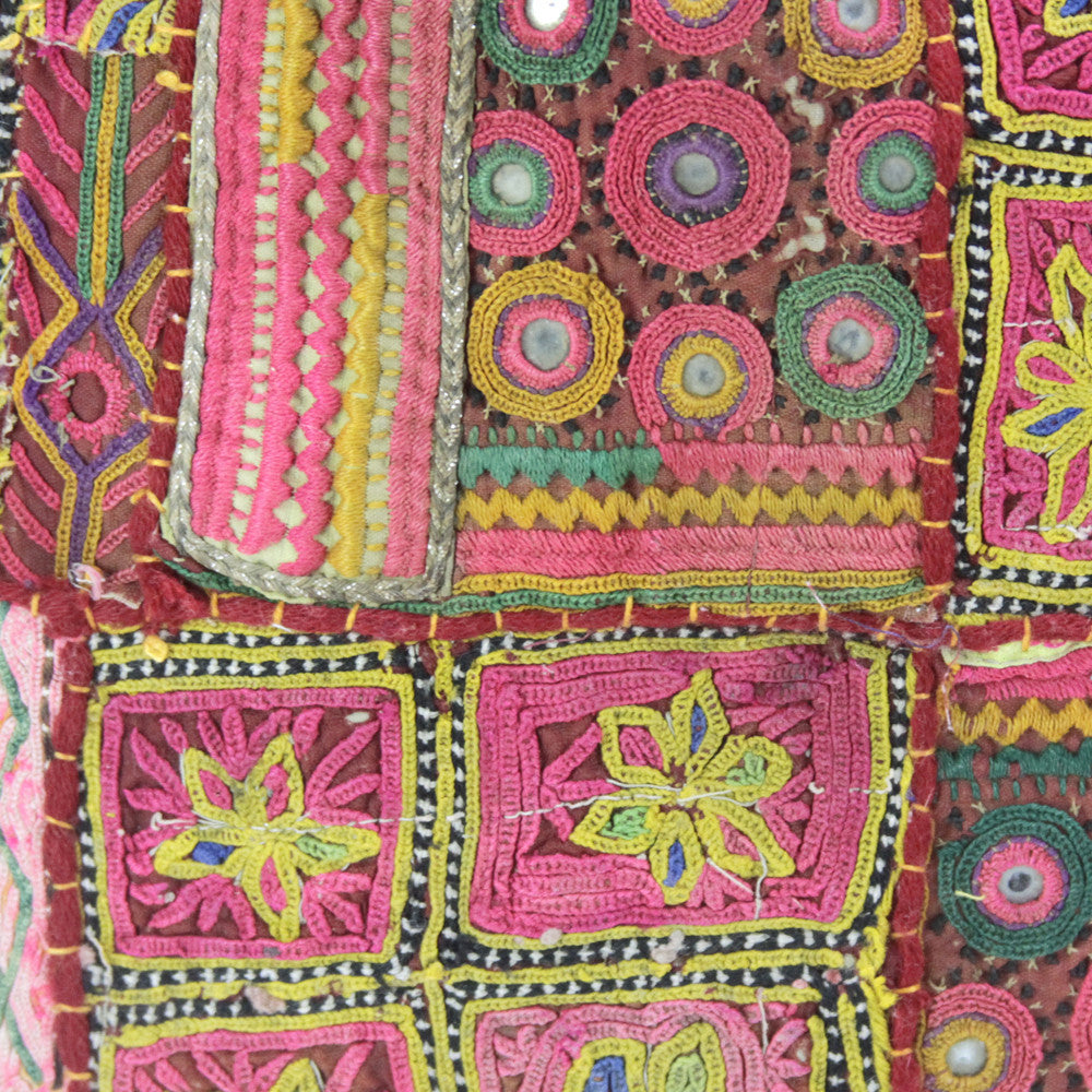 Rosa Jaislmer Patch Pillow