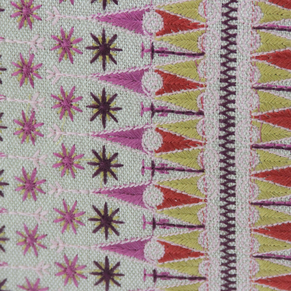 Striped Swati Tribal Multicolor Pillow