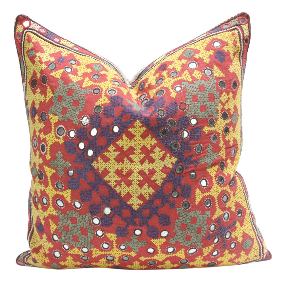 Antique Diamond Reshmi Sutra Pillow