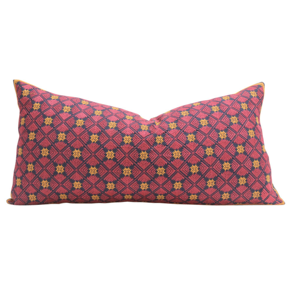 Fuschia Swati Floral Brocade