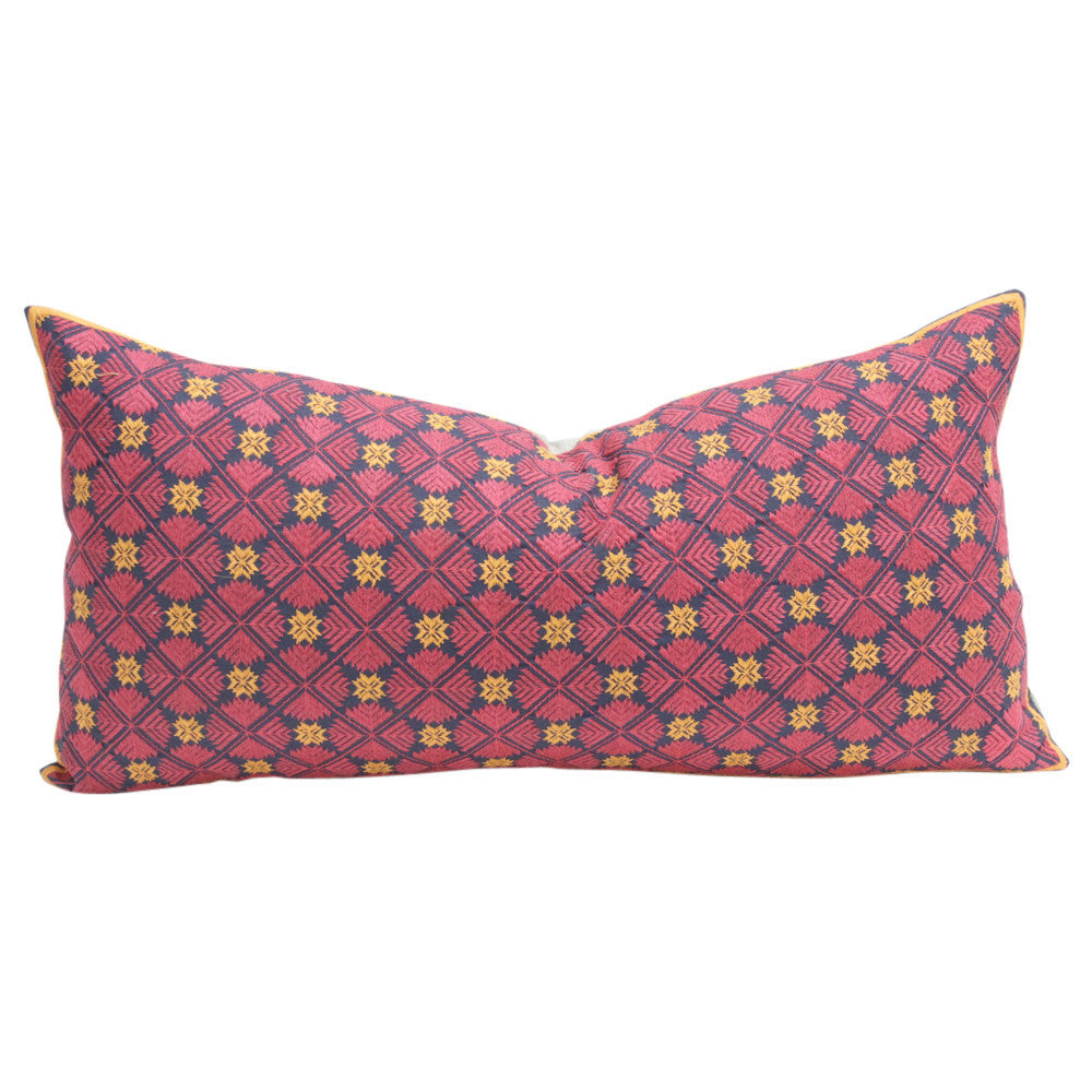 Fuschia Swati Floral Brocade