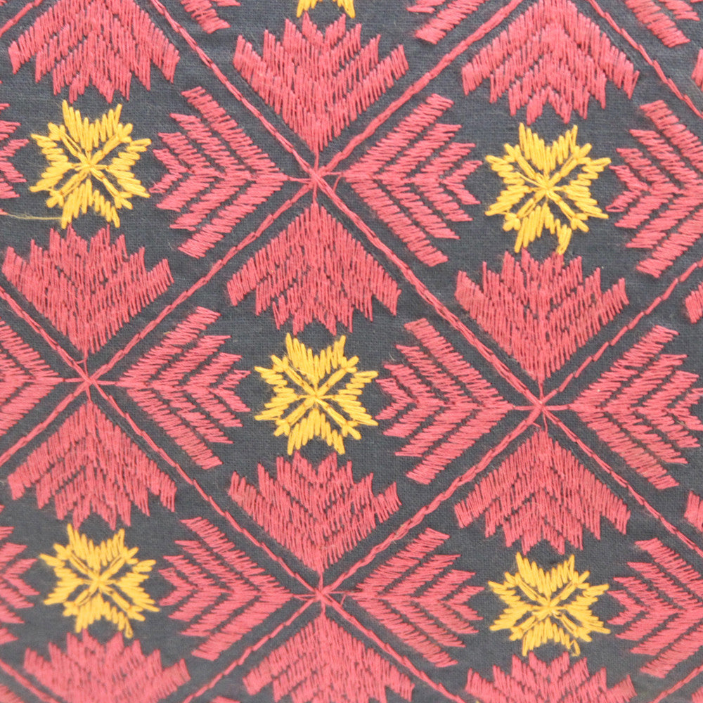 Fuschia Swati Floral Brocade