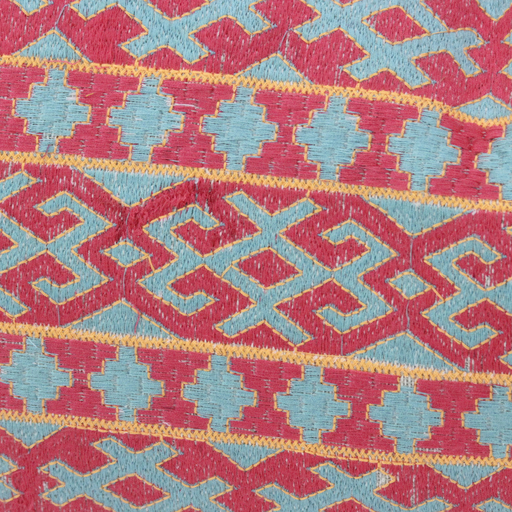 Swati Tribal Turqouise & Rose Brocade