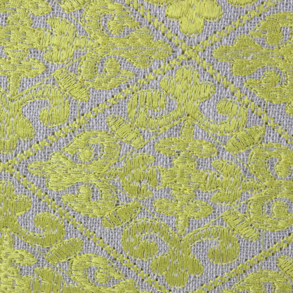 Swati Diamond Neon Yellow Brocade