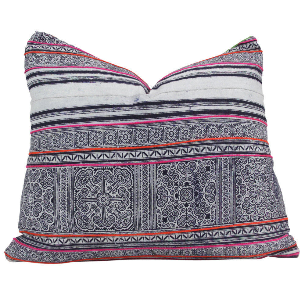 Small Square Hmong Hill Tribe Pillow