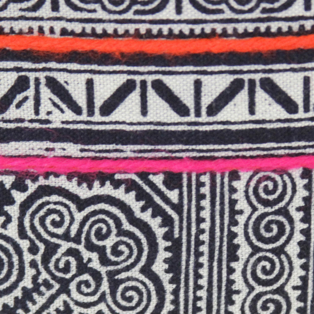 Small Square Hmong Hill Tribe Pillow