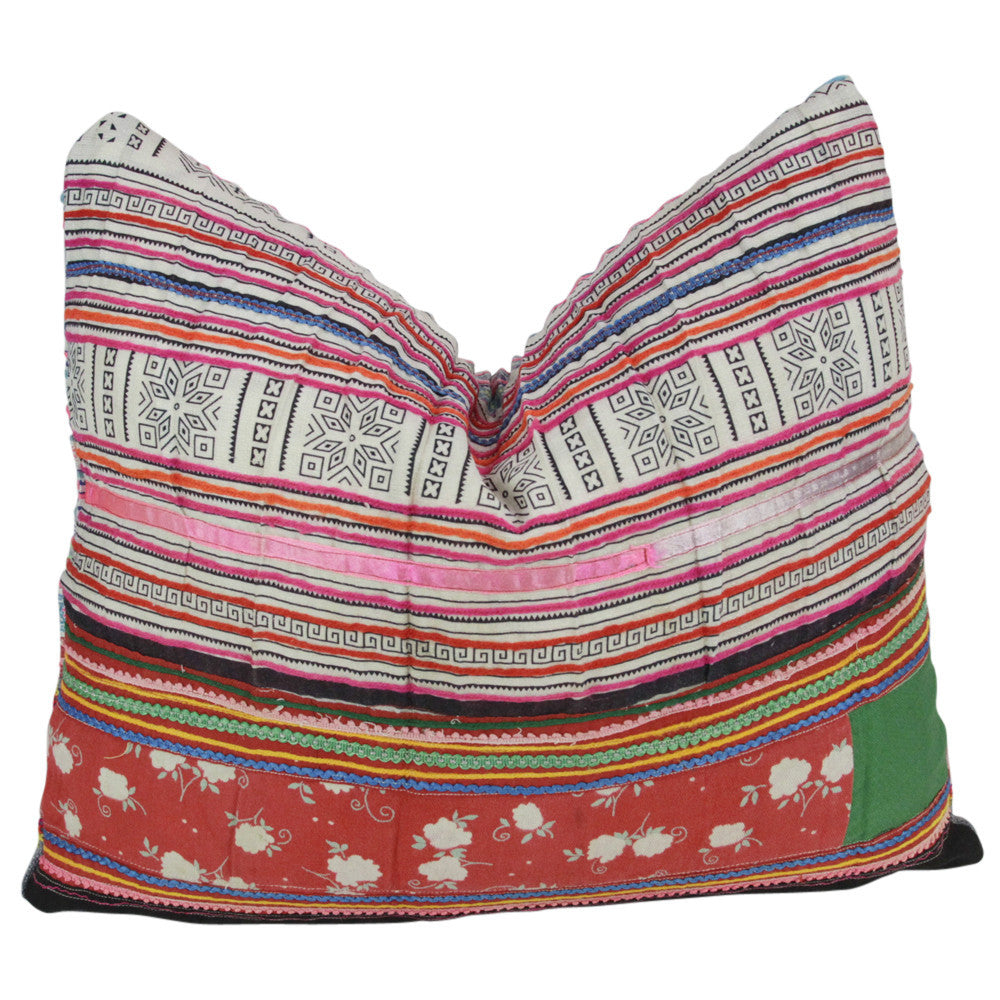Striped Hmong Hill Tribe Pillow