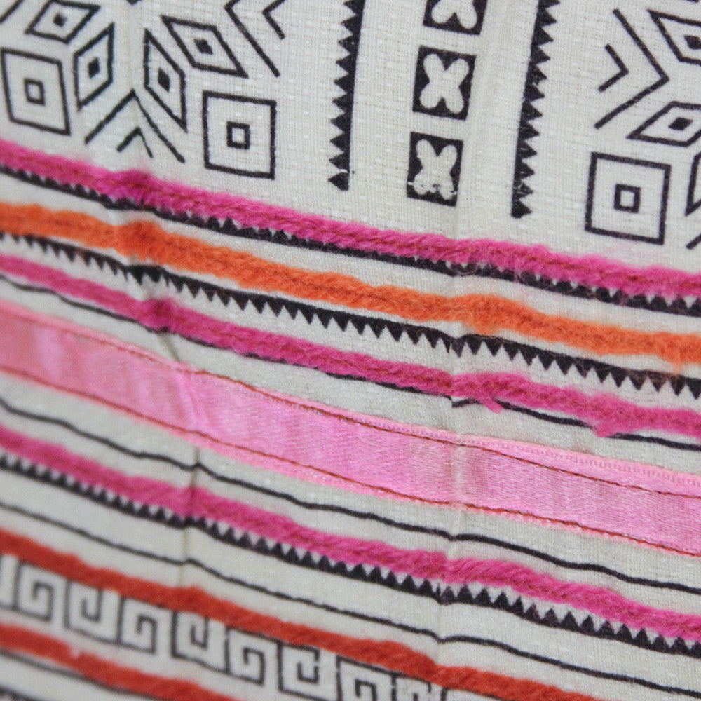 Striped Hmong Hill Tribe Pillow
