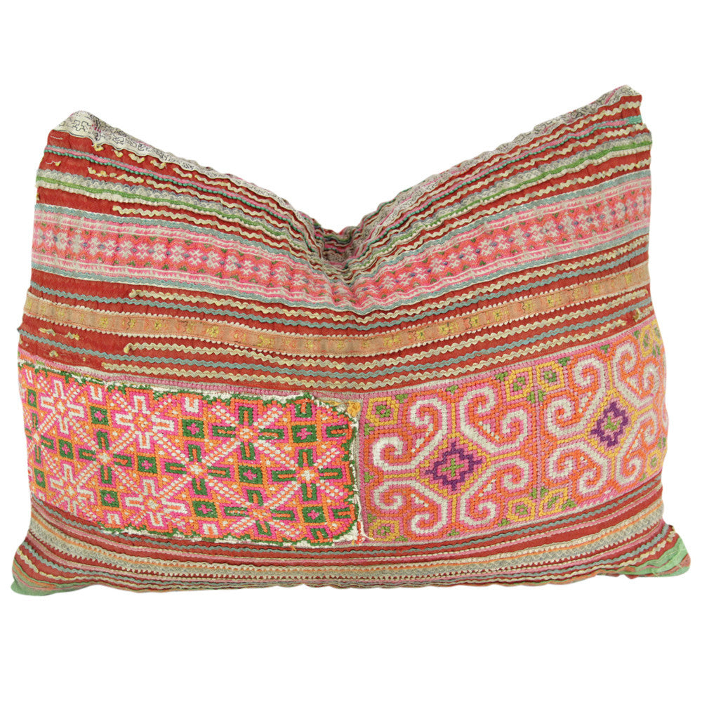 Cross-stitch Hmong Hill Tribe Pillow