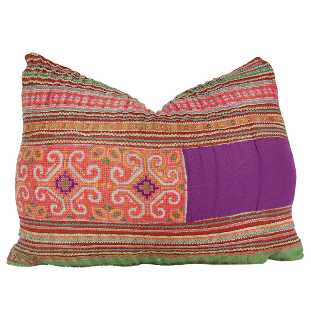 Cross-stitch Hmong Hill Tribe Pillow