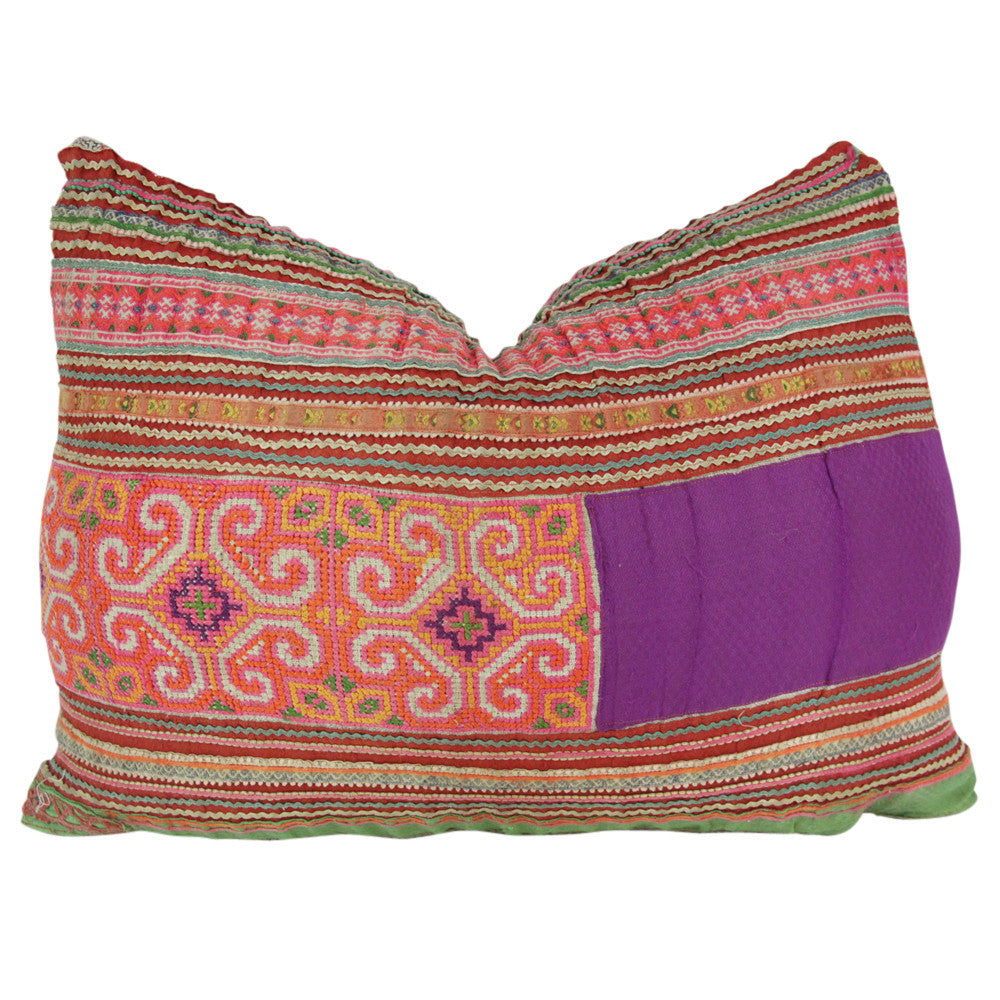 Cross-stitch Hmong Hill Tribe Pillow