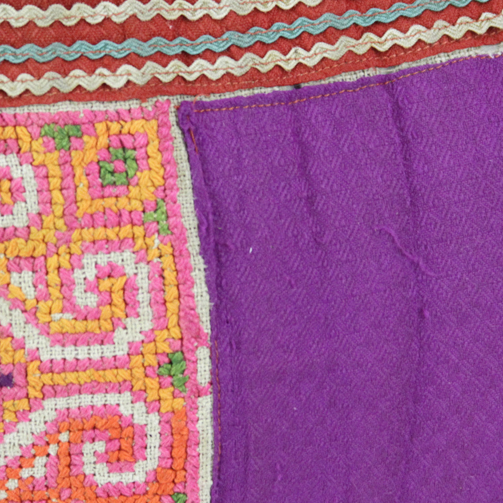Cross-stitch Hmong Hill Tribe Pillow