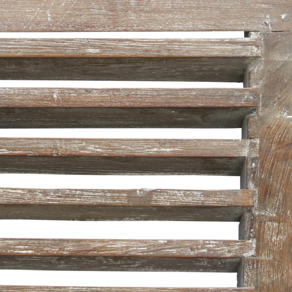 Indo French Sculptural Partition Headboard