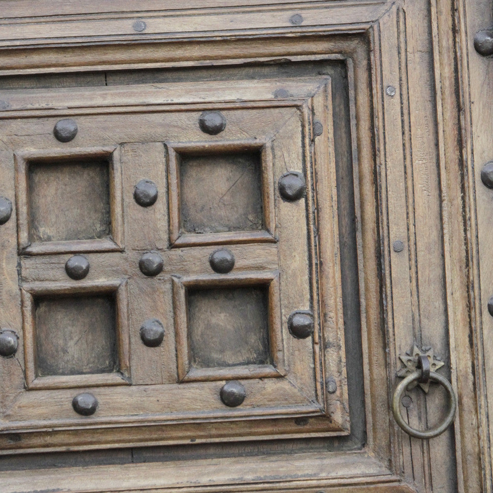 19th Century Colonial Teak Double Door