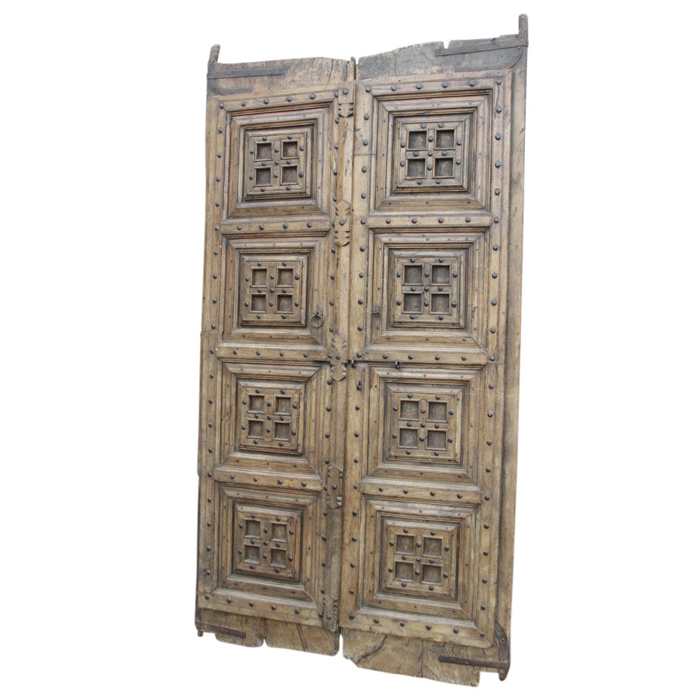19th Century Colonial Teak Double Door