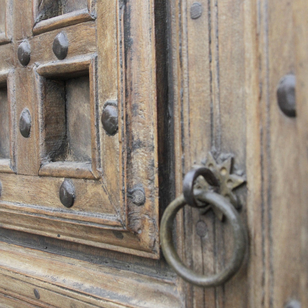 19th Century Colonial Teak Double Door
