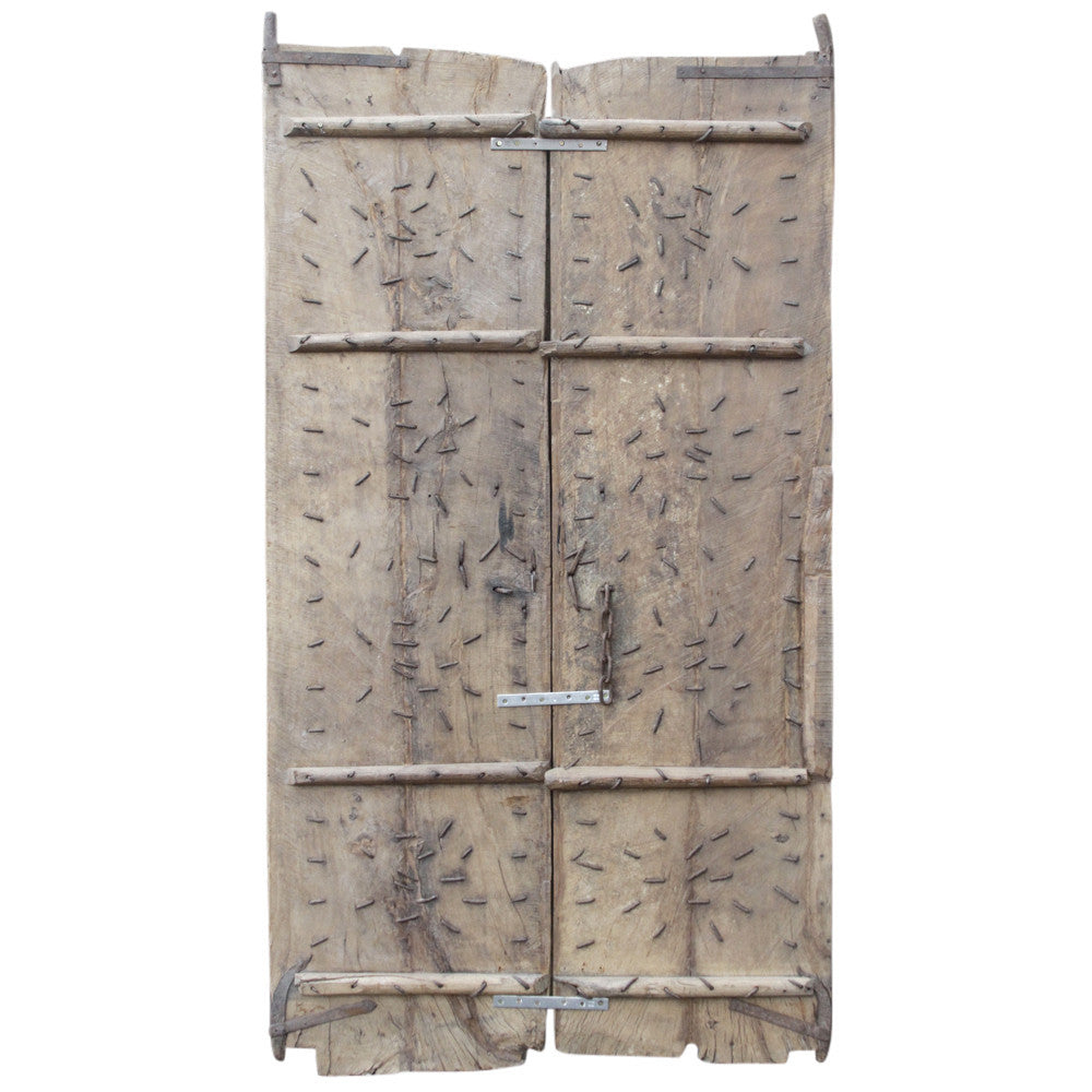 19th Century Colonial Teak Double Door