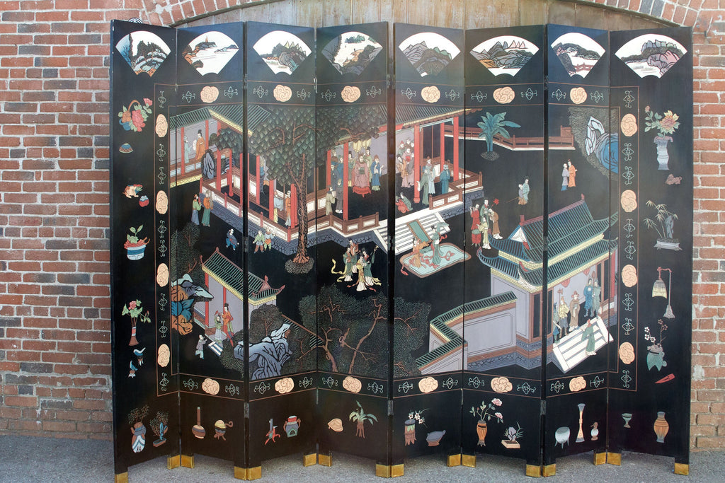 Mid Century Chinoserie Screen Room Divider