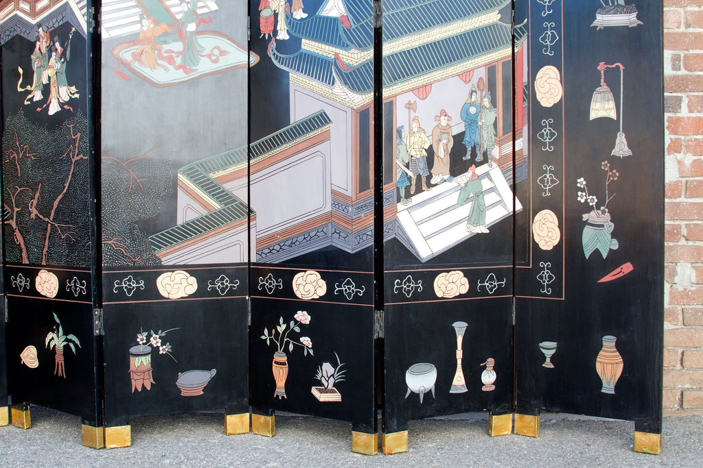 Mid Century Chinoserie Screen Room Divider