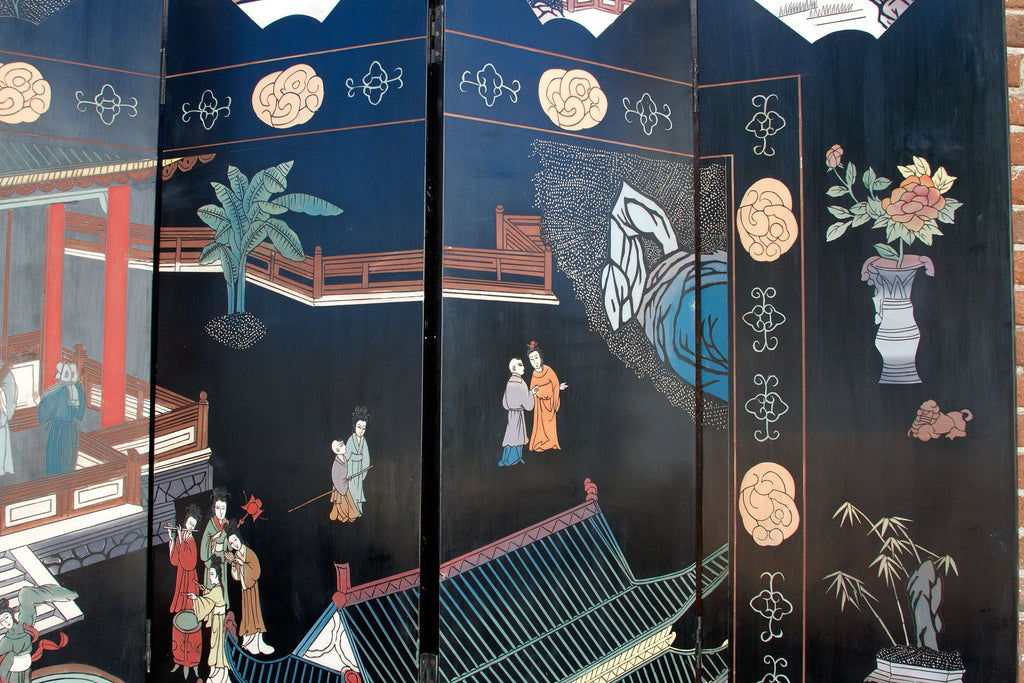 Mid Century Chinoserie Screen Room Divider