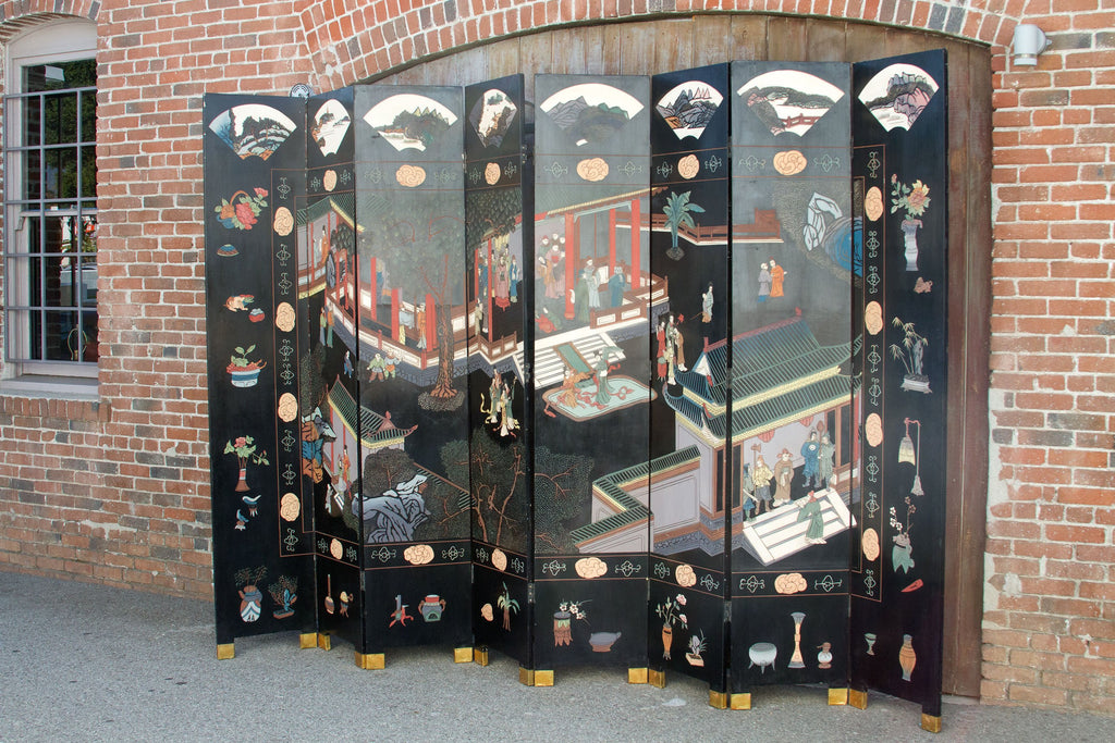 Mid Century Chinoserie Screen Room Divider