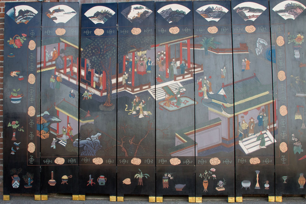 Mid Century Chinoserie Screen Room Divider