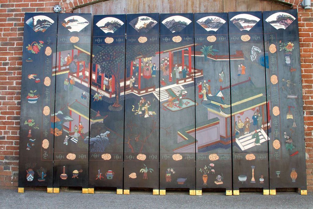 Mid Century Chinoserie Screen Room Divider