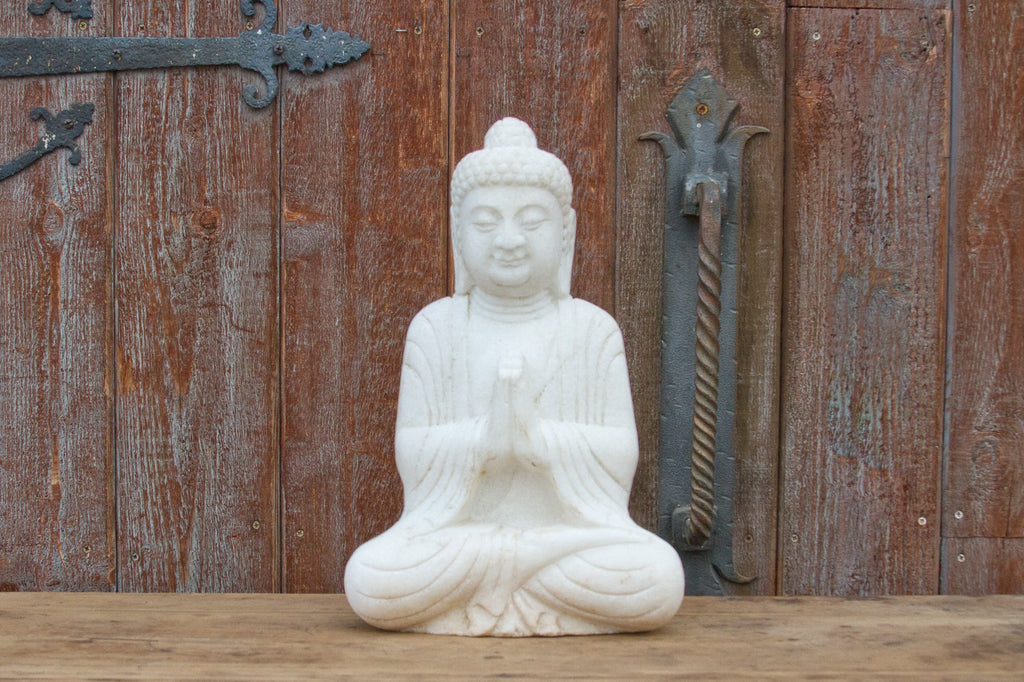 Finely Carved Burmese Marble Buddha