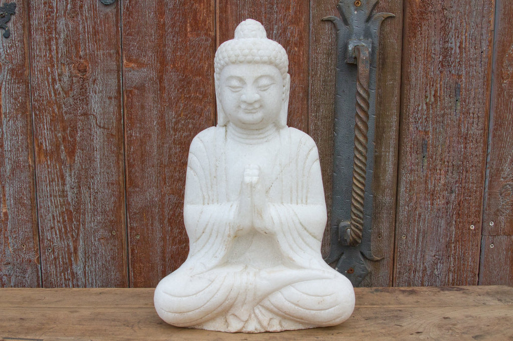 Finely Carved Burmese Marble Buddha
