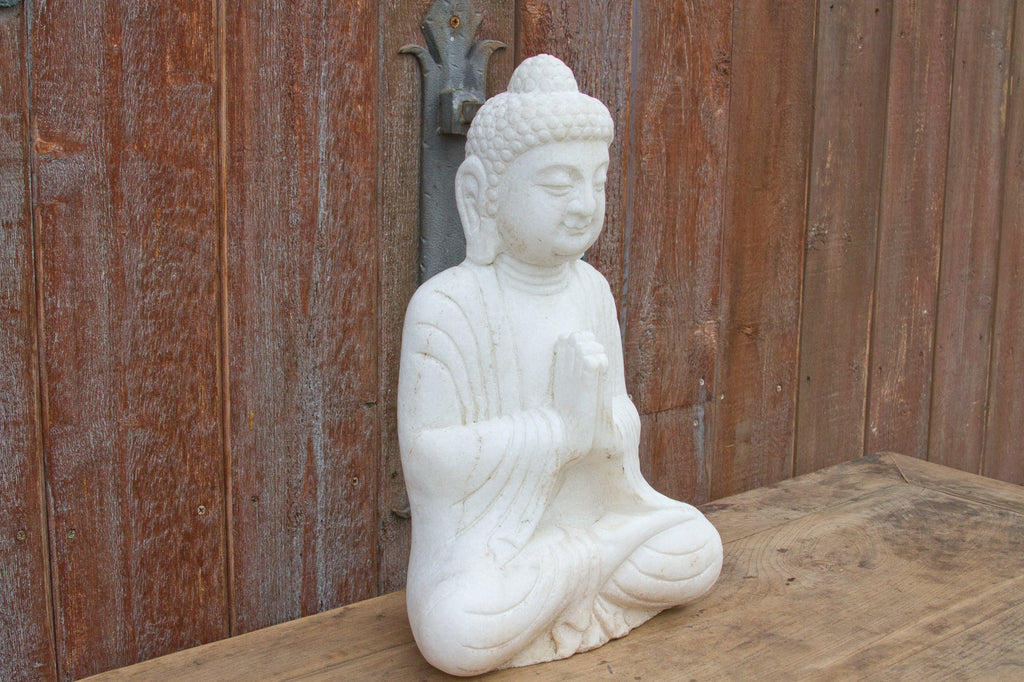 Finely Carved Burmese Marble Buddha