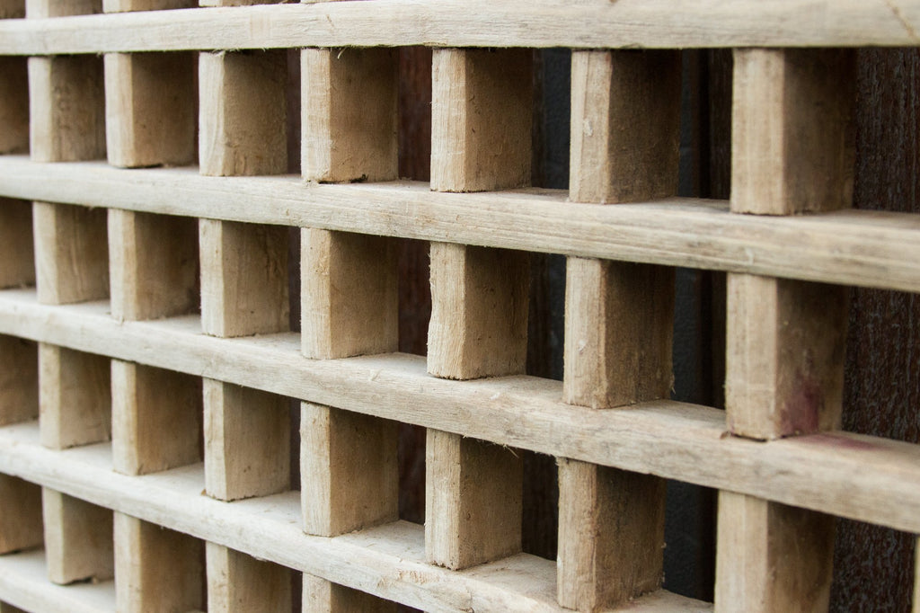 Exceptional Antique Open Lattice Window Panel