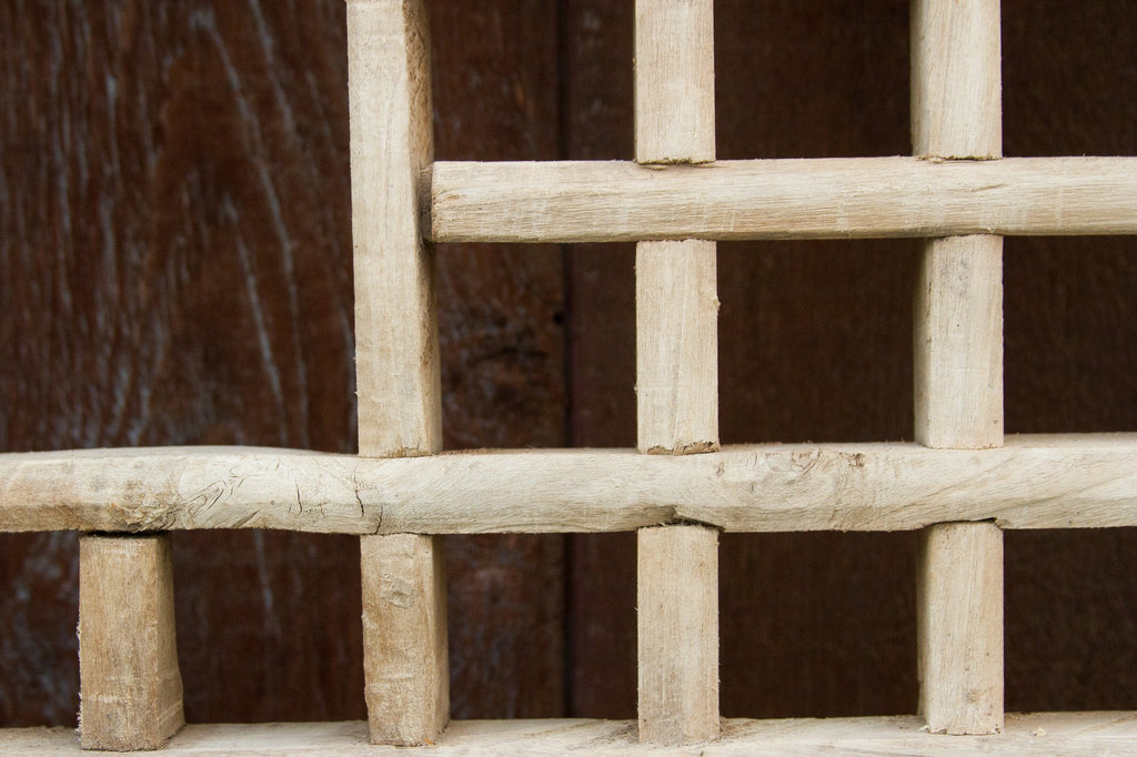 Exceptional Antique Open Lattice Window Panel