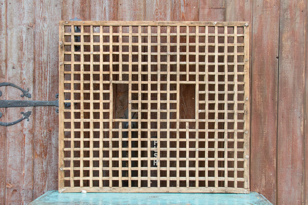 Exceptional Antique Open Lattice Window Panel