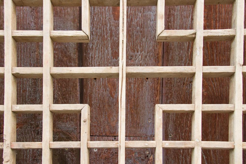 Striking Antique Open Lattice Window Panel