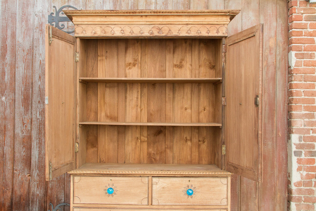 Circa 1850 Anglo Indian Sunburst Tall Linen Press