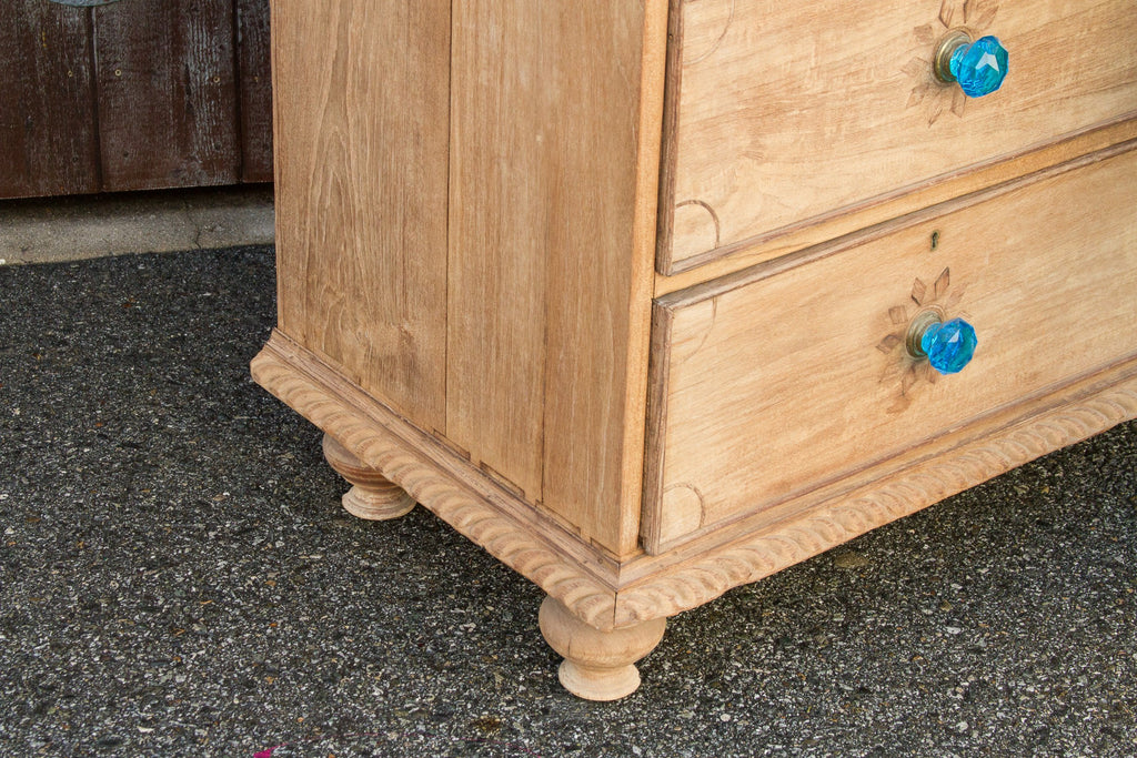 Circa 1850 Anglo Indian Sunburst Tall Linen Press