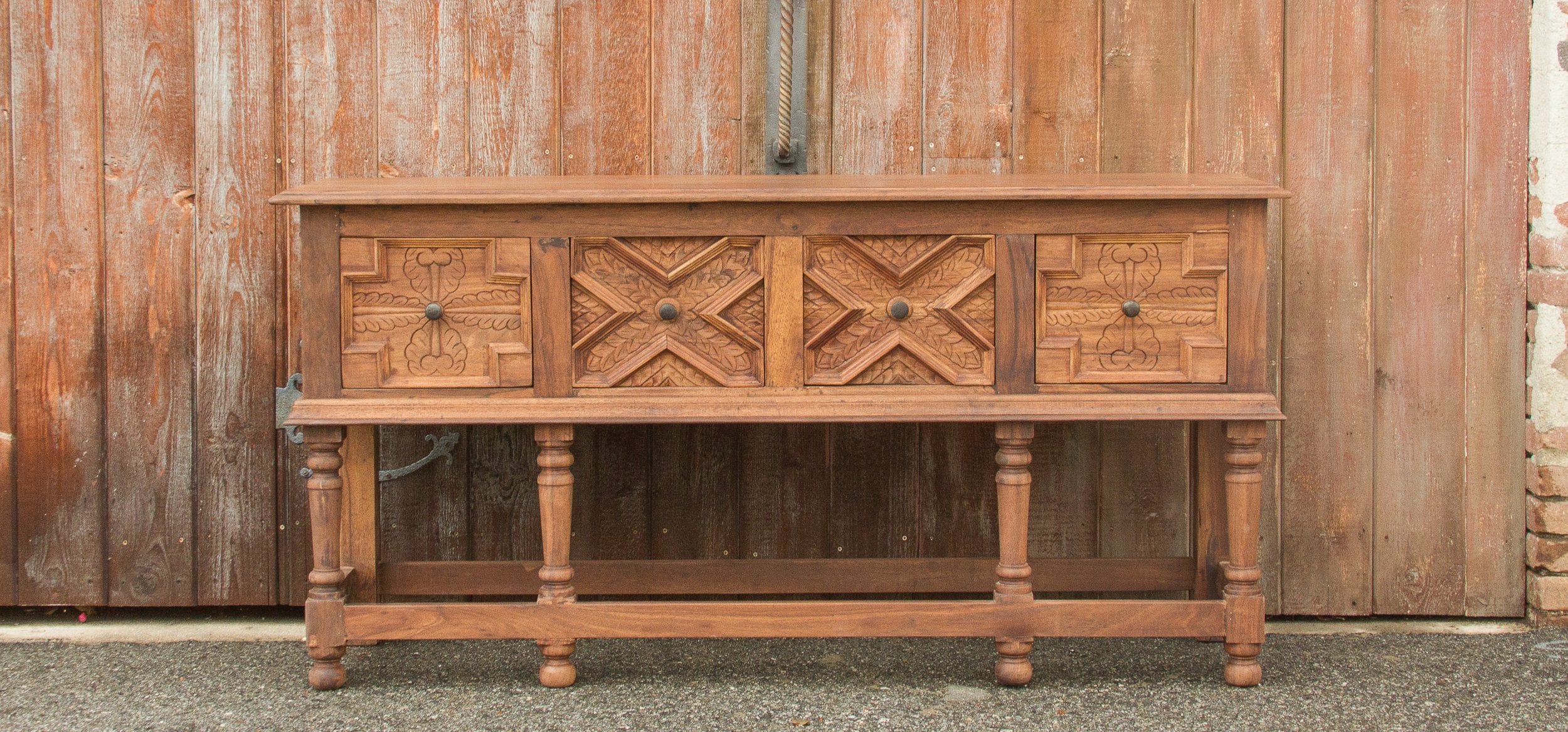 Refectory Tudor Style Console Table