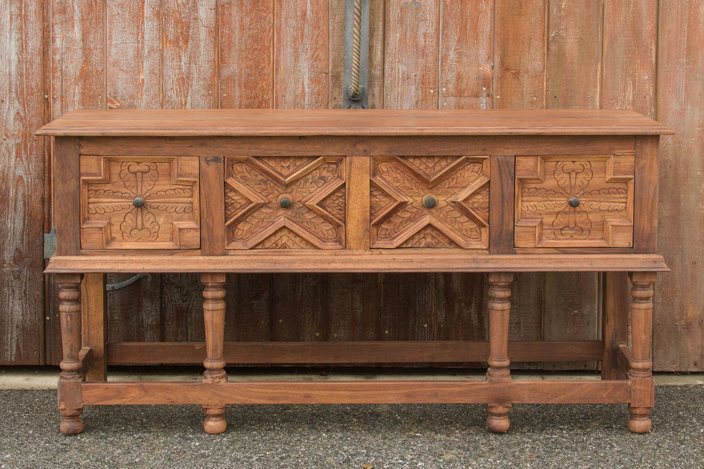 Refectory Tudor Style Console Table