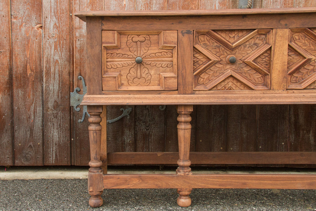 Refectory Tudor Style Console Table